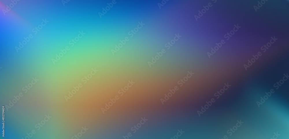 Obraz premium Abstract blurred blue background with a soft spot of yellow light.
