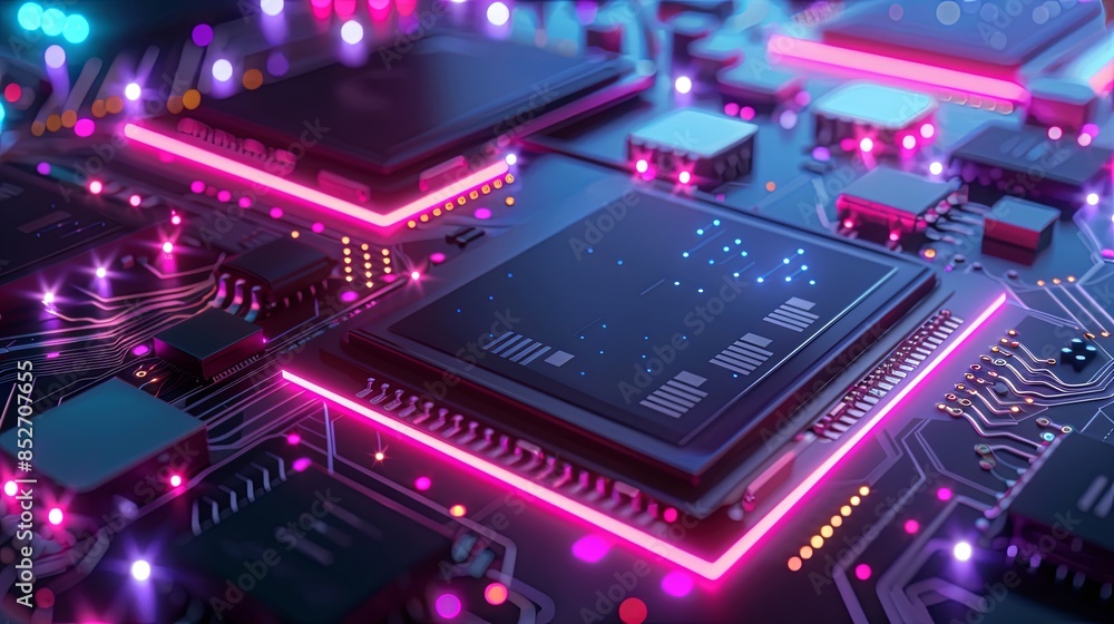 an abstract hardware board an abstract hardware board