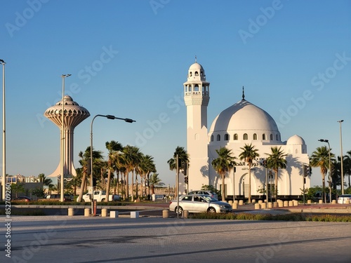 Jawza Al Qahtani Mosque and Khobar Water Tower photo