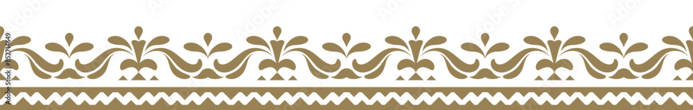 Ethnic border ornament. Geometric ethnic oriental seamless pattern. Gold stripe vector illustration. Native American Mexican African Indian tribal. Design border, textile, fabric, clothing, carpet. Ethnic border ornament. Geometric ethnic oriental seamless pattern. Gold stripe vector illustration. Native American Mexican African Indian tribal. Design border, textile, fabric, clothing, carpet.