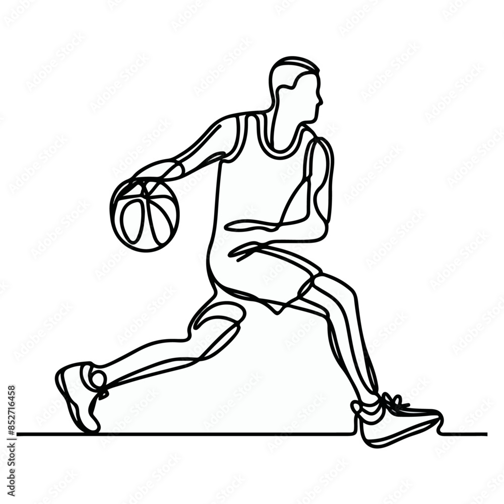 basketball player Continuous line drawing, people playing basket line art, basketball line art basketball player Continuous line drawing, people playing basket line art, basketball line art