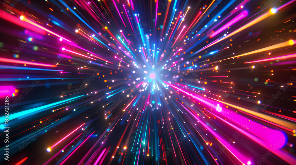 Colored light streaks Colored light streaks