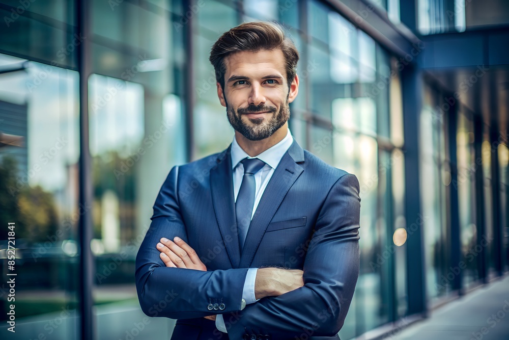 Fototapeta premium Confident businessman portrait