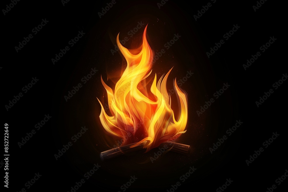 Realistic Fire Flame Design Concept Realistic Fire Flame Design Concept