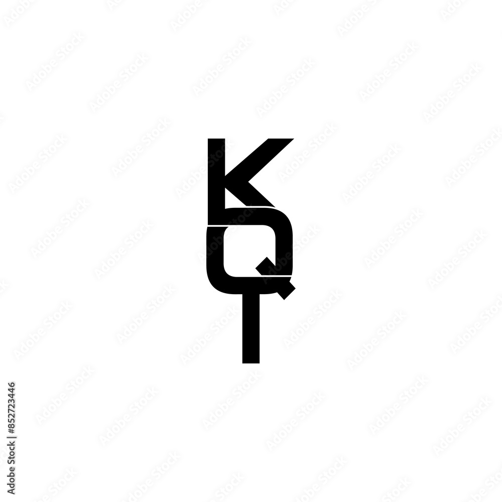 kqt lettering initial monogram logo design kqt lettering initial monogram logo design