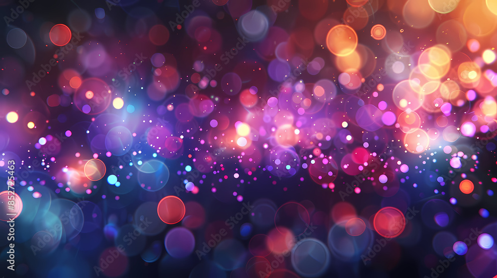 Colorful bokeh lights background creating a mesmerizing and magical atmosphere Colorful bokeh lights background creating a mesmerizing and magical atmosphere