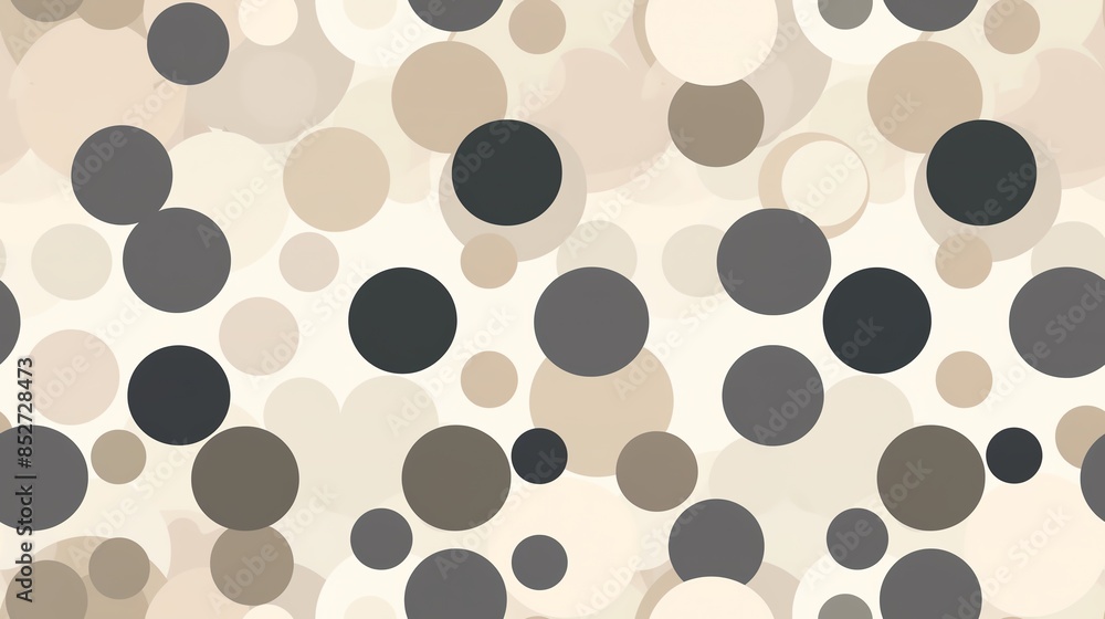 Polka-dot pattern with classic, timeless neutral colors Polka-dot pattern with classic, timeless neutral colors