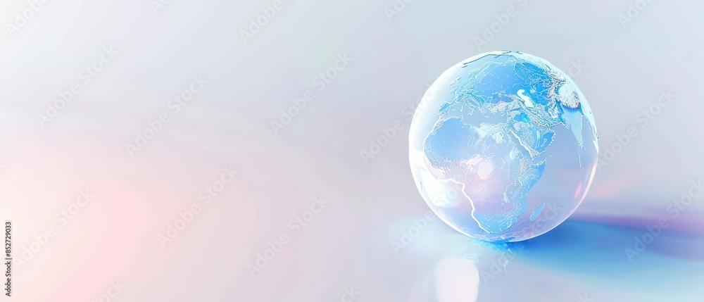 A spherical map of Earth with city lights visible at night, illustrating global connectivity and urbanization A spherical map of Earth with city lights visible at night, illustrating global connectivity and urbanization