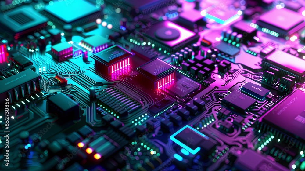 an abstract hardware board an abstract hardware board