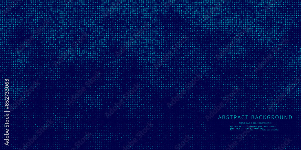 Abstract background blue glow points. Dots radial mosaic gradient design. Vector Illustration. Abstract background blue glow points. Dots radial mosaic gradient design. Vector Illustration.