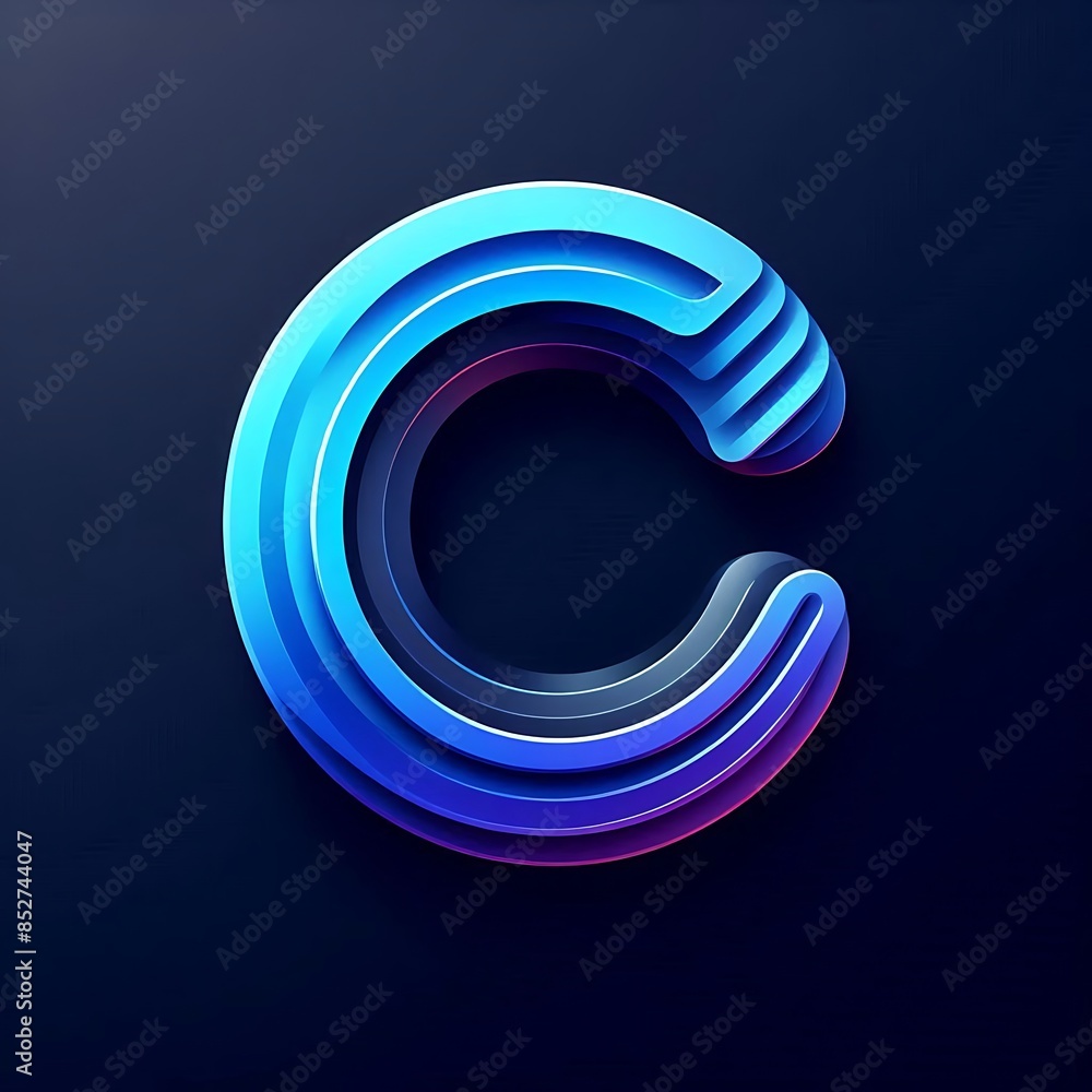 Character C Letter with illustration Character C Letter with illustration