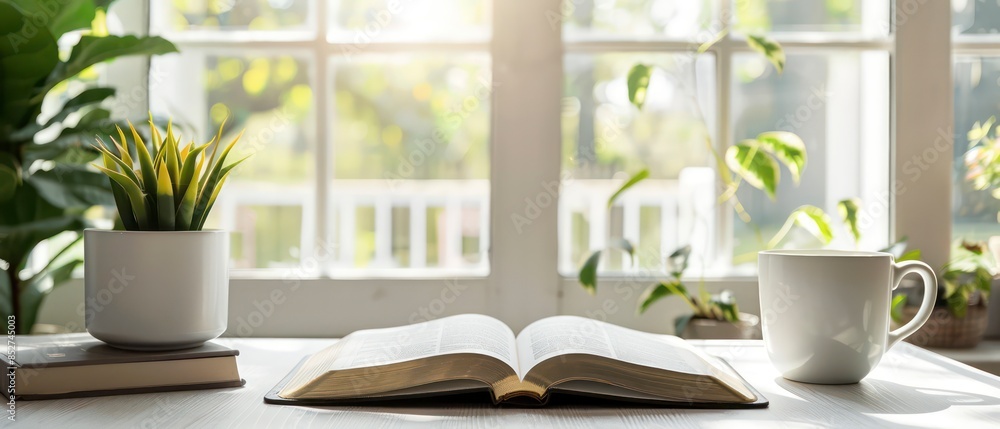 Home Comfort enjoying a beverage and book in a cozy room with furniture and a window view Home Comfort enjoying a beverage and book in a cozy room with furniture and a window view
