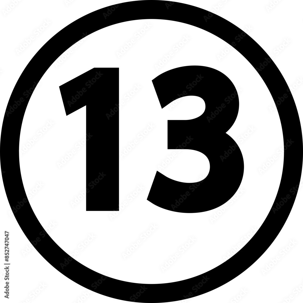 Fototapeta premium Black number bullet points in line style,, Simple number vector, Simple round numbers in flat style, Number bullet pointer icon for apps, UI, and website, vector, isolated on transparent background,