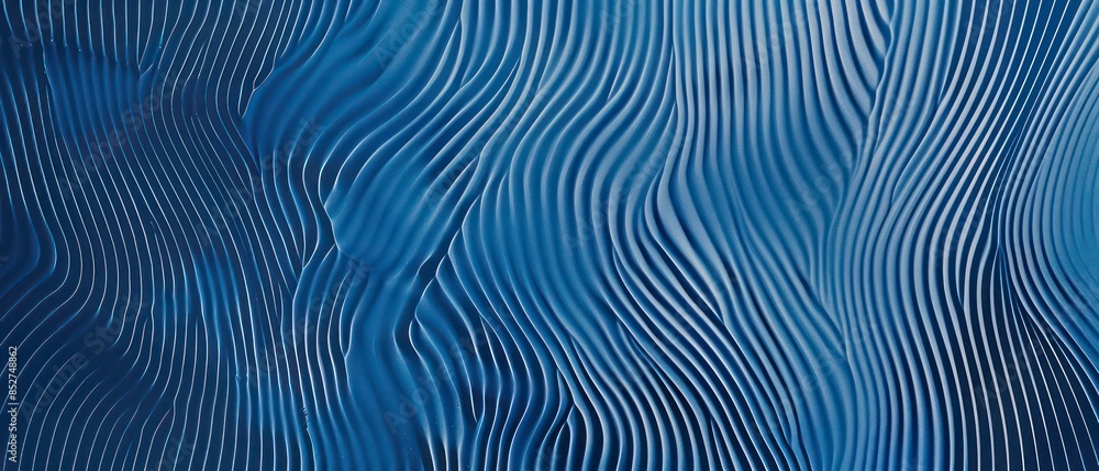 Blue wave texture on silk fabric, perfect for creating a light and airy atmosphere Blue wave texture on silk fabric, perfect for creating a light and airy atmosphere
