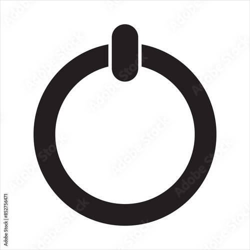 Power on/off button icon png vector illustration. isolated on white background.