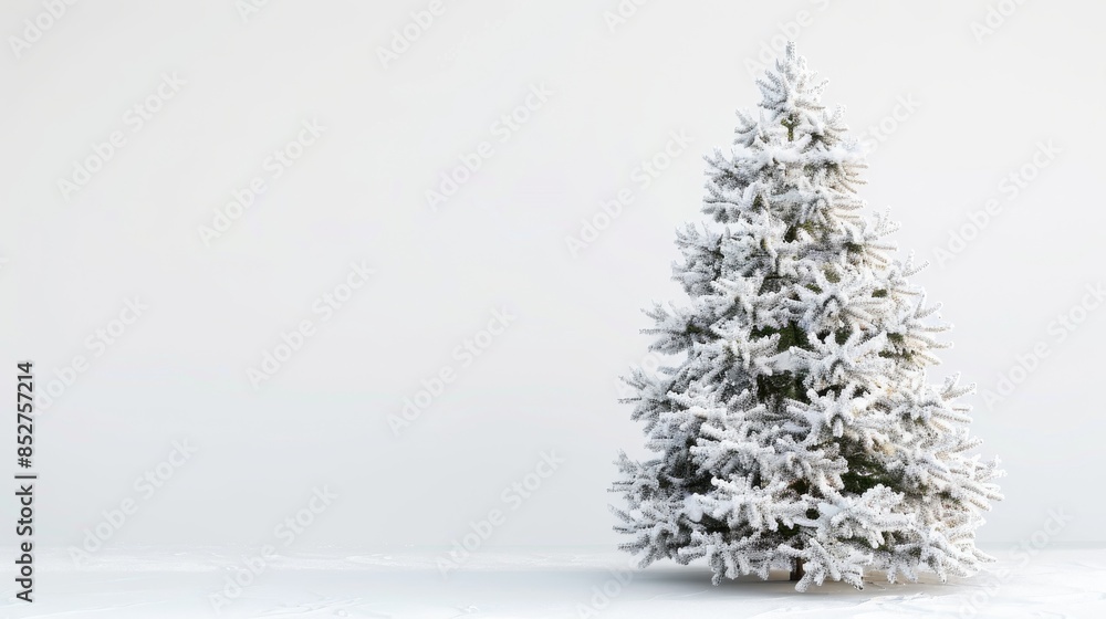 Snow Covered Pine Tree in a Winter Landscape Snow Covered Pine Tree in a Winter Landscape