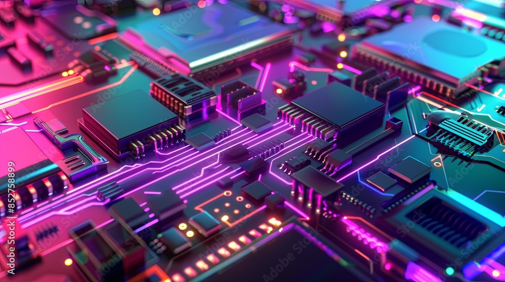 an abstract hardware board an abstract hardware board