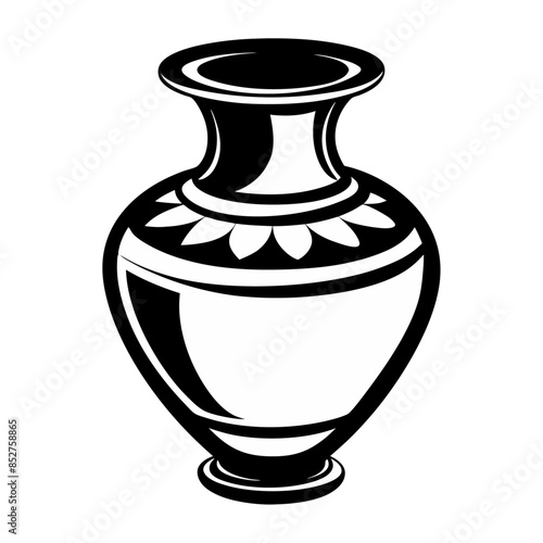 greek vase, greek vase isolated, antique vase isolated on white, vector illustration of a vase in-black outline design, 