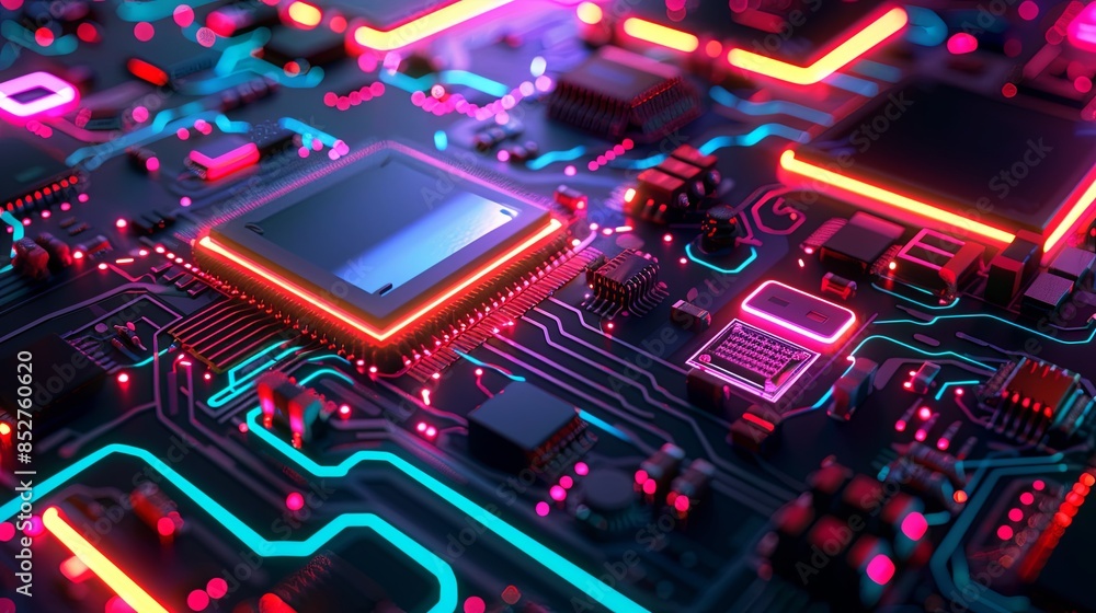 an abstract hardware board an abstract hardware board