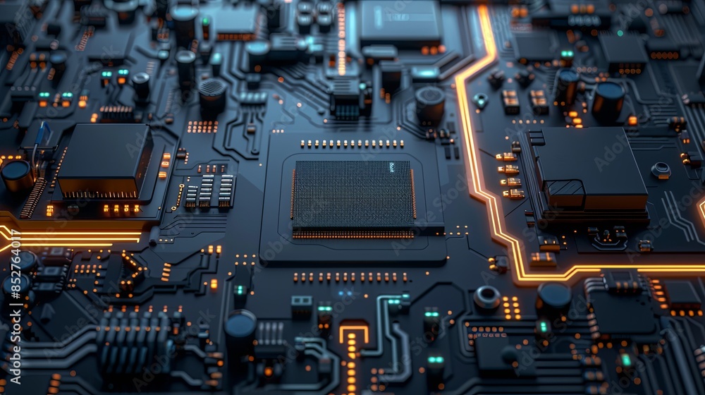 an abstract hardware board an abstract hardware board