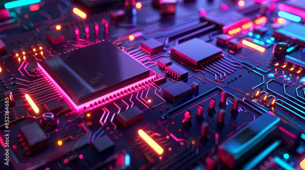 an abstract hardware board an abstract hardware board