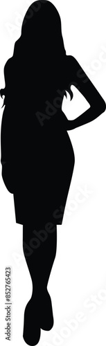 Executive official woman in different mood or pose  