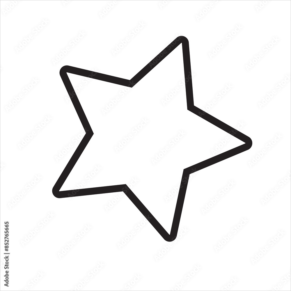 star cartoon line art. vector illustration. isolated on white background. star cartoon line art. vector illustration. isolated on white background.