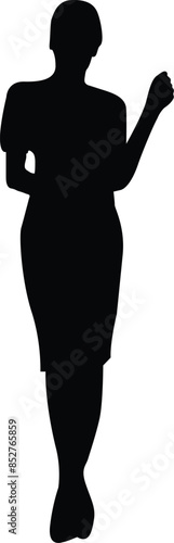 Executive official woman in different mood or pose  
