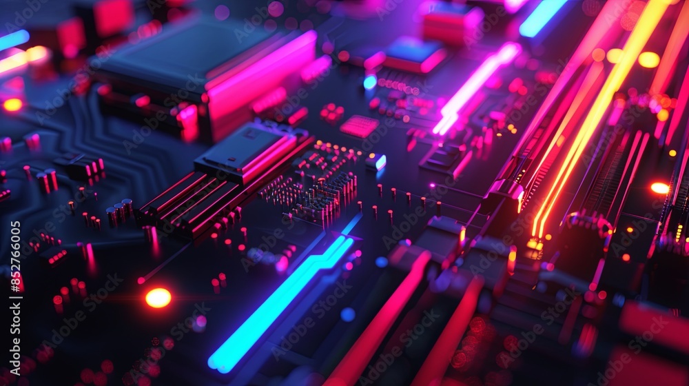 an abstract hardware board an abstract hardware board