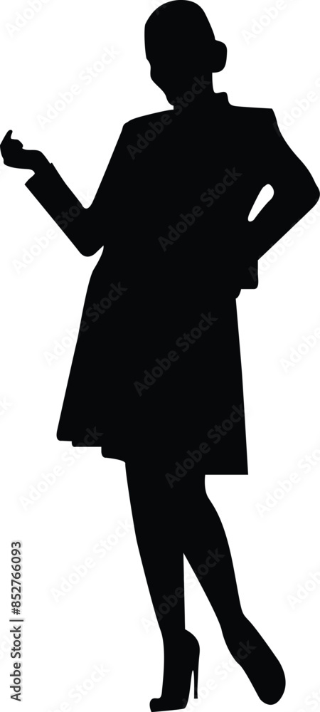 Official, Business or executive woman silhouette on different mood. Official, Business or executive woman silhouette on different mood.