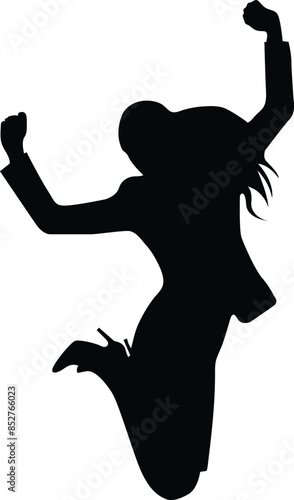 Official, Business or executive woman silhouette on different mood. 