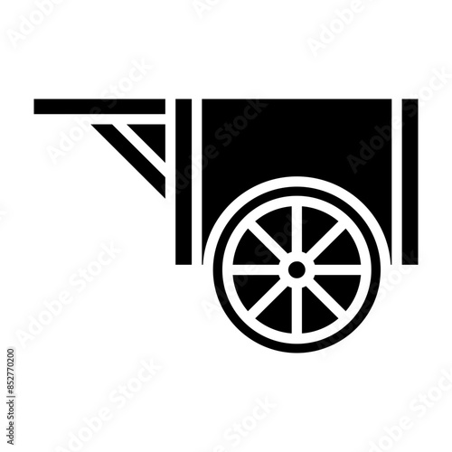 Wood Cart Glyph Icon
