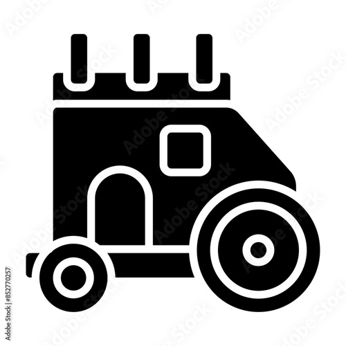 Caravan Glyph Icon