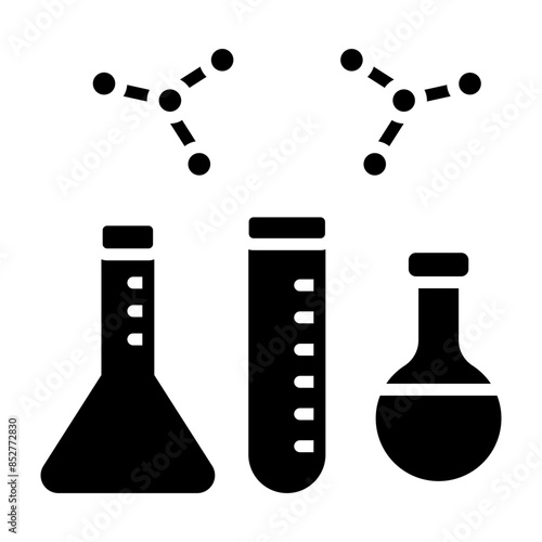 Chemical Sustances Vector Glyph Icon Design
