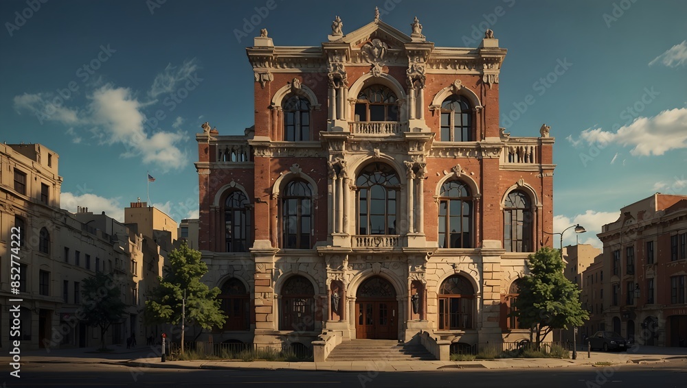 Obraz premium The cultural significance of a historical building in your city ai_generated