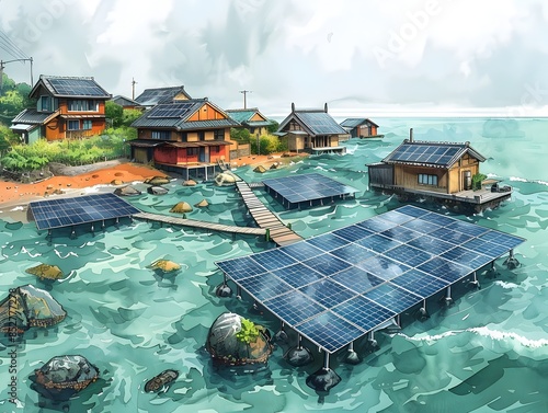 Sustainable Microgrid Powering a Remote Fishing Village s Waterfront Community photo