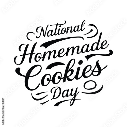 Elegant Script Typography for National Homemade Cookies Day