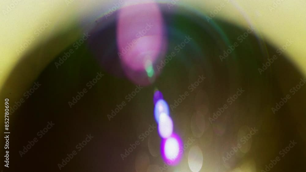 Colorful Lens Flares In Clockwise Motion