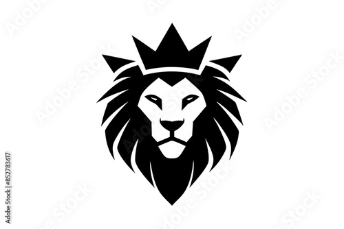 Wallpaper Mural  Lion head logo with wear crown vector illustration  Torontodigital.ca