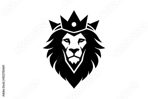 Wallpaper Mural  Lion head logo with wear crown vector illustration  Torontodigital.ca