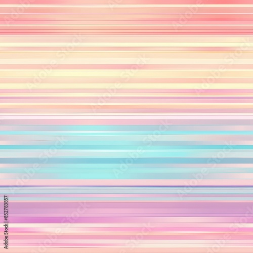 This image features a vibrant abstract background with horizontal pastel stripes in shades of pink, blue, and yellow. The stripes are arranged in a repeating pattern and create a sense of movement and