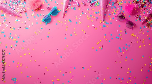 drops of water on a pink background