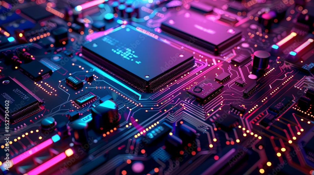an abstract hardware board an abstract hardware board