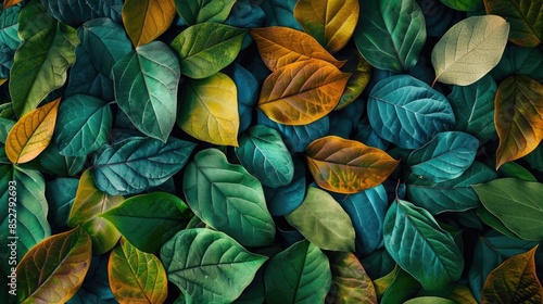 Wallpaper Mural Background of natural color beautiful leaves Torontodigital.ca