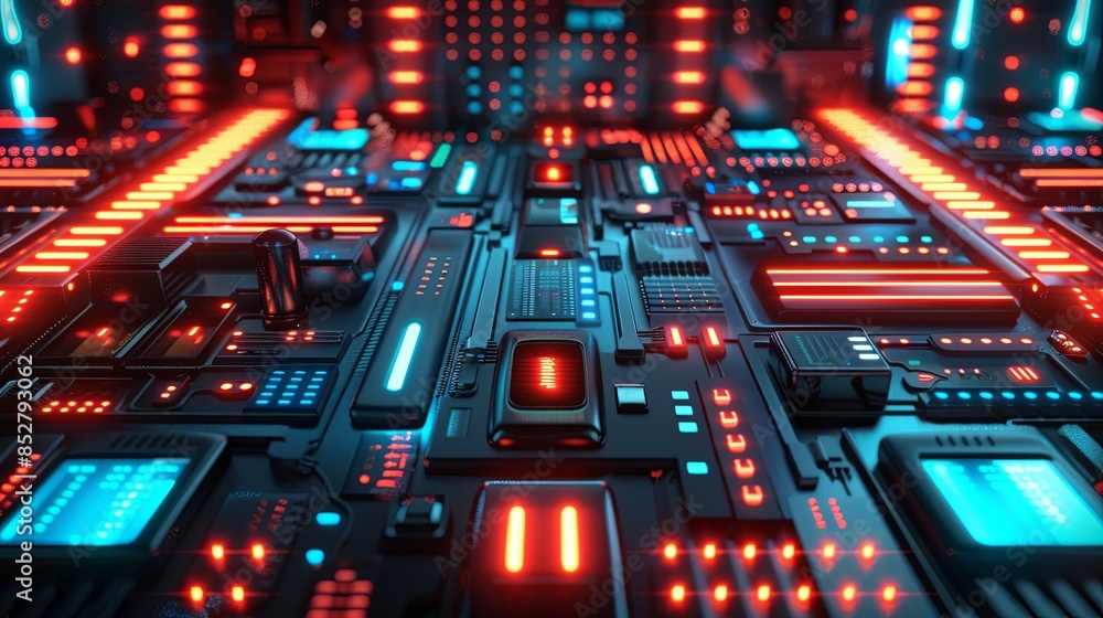 an abstract hardware board an abstract hardware board