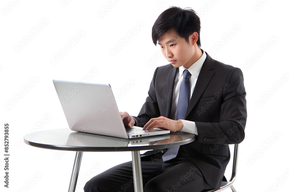 businesswoman working on laptop businesswoman working on laptop