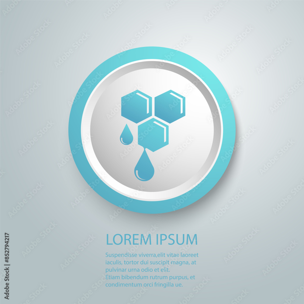 Honey icon. Vector concept illustration for design flat Honey icon. Vector concept illustration for design flat