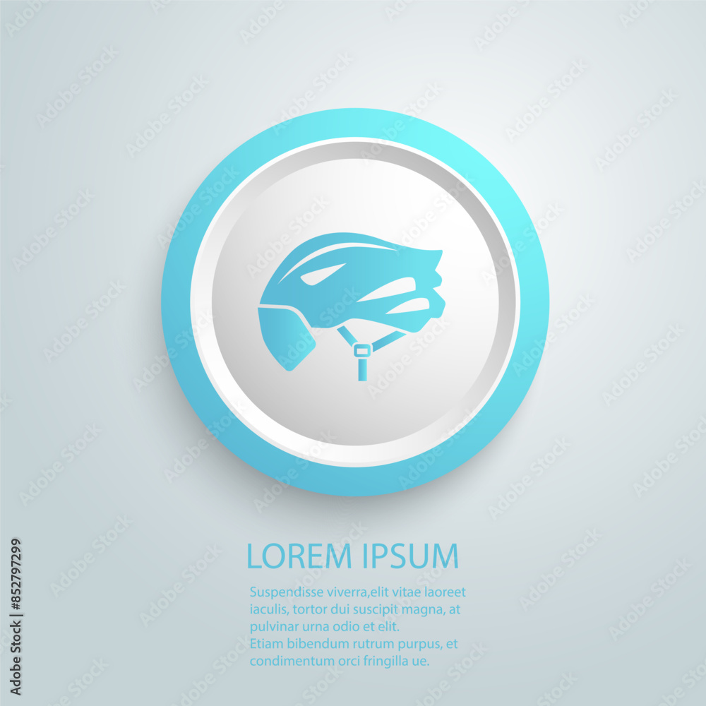 Bicycle helmet icon isolated on white background vector sign Bicycle helmet icon isolated on white background vector sign