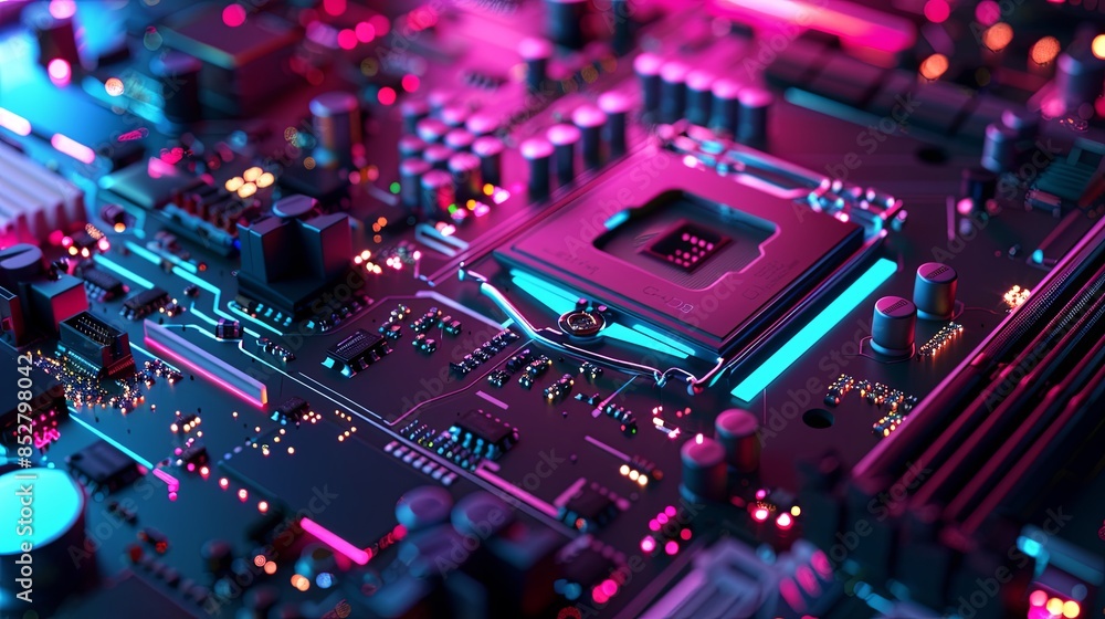 an abstract hardware board an abstract hardware board