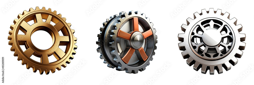 gear isolated on transparent background gear isolated on transparent background